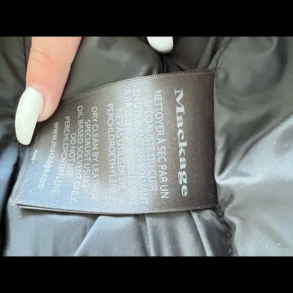 Mackage 2in1 Down Bomber with Hooded Bib and Natural Fur - Picture 9 of 12